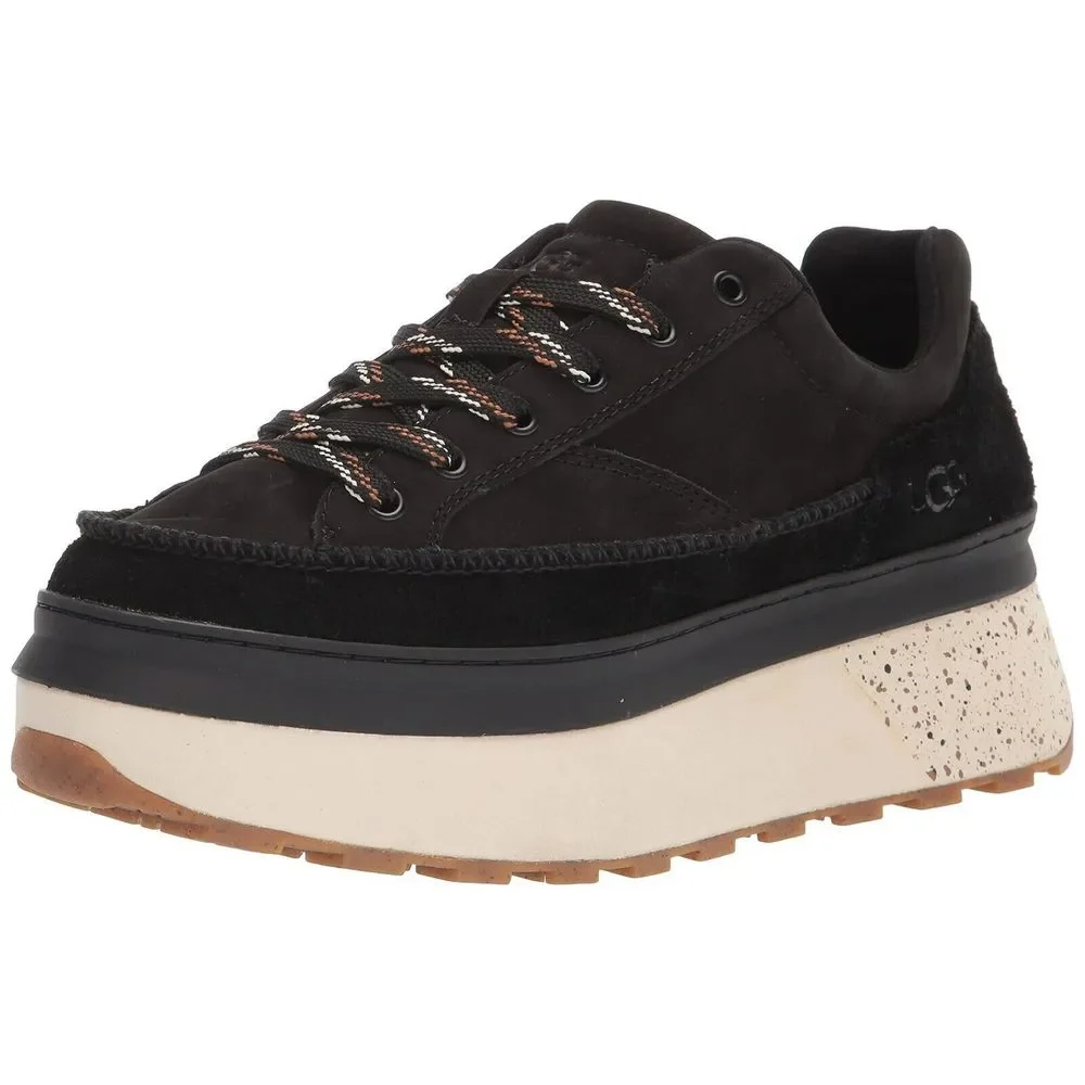 New UGG Marin Lace-Up Sneakers Nubuck Women's Size 11 Black NEW without box